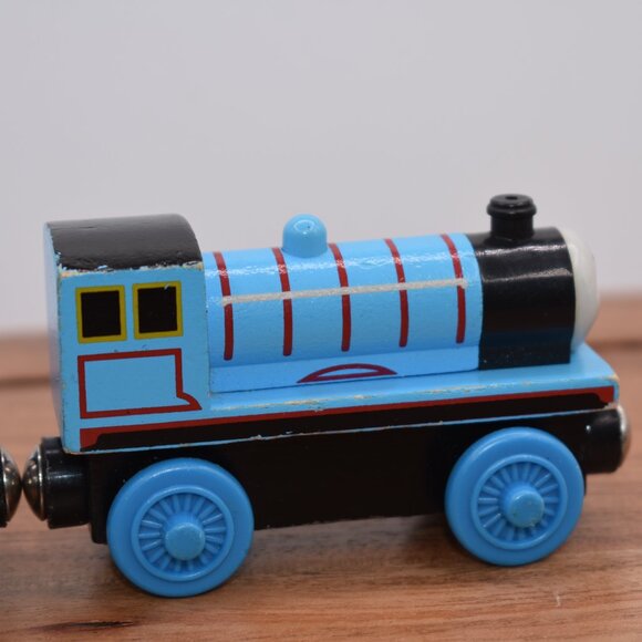 Edward & Edward's Tender Train 2003 Thomas & Friends Wooden Railway Wood Engine - Picture 4 of 6